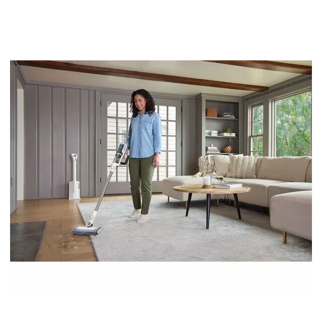 Shark BU3521UK Clean & Empty Cordless Vacuum Cleaner & Auto-Empty System - 40 Minutes Run Time - White
