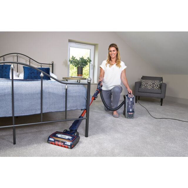 Shark NZ801UKT Anti Hair Wrap Upright Vacuum Cleaner with Powered Lift- Away TruePet - Blue