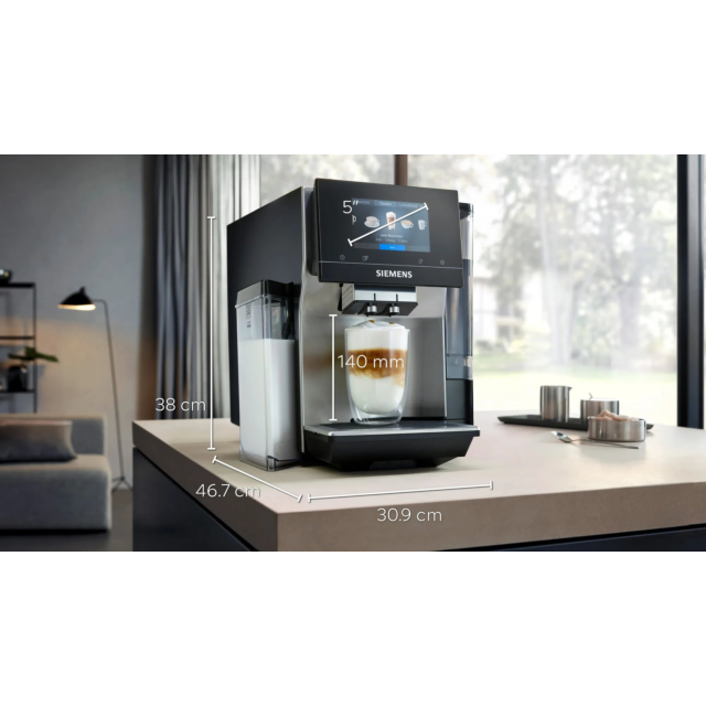 Siemens TQ707GB3 Bean to Cup Fully Automatic Freestanding Coffee Machine - Stainless Steel