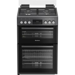 Blomberg GGRN655N 60cm Double Oven Gas Cooker with Gas Hob - Anthracite - Ex. Display