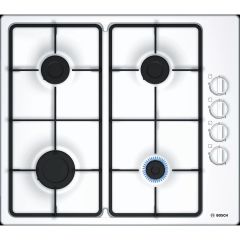Bosch PBP6B2B60 White 60cm 4 Burner Gas Hob