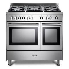 Delonghi DTR906G-1 90cm Twin Cavity Gas Range Cooker 