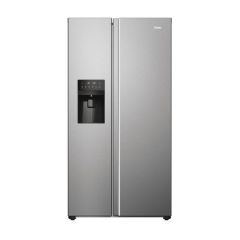 Haier HSR5918DIMP American Style Fridge Freezer, No Frost, Inox
