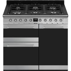 Smeg SY103 100Cm Stainless Steel Dual Fuel Range Cooker
